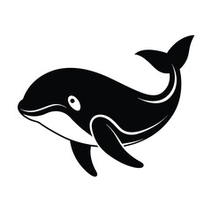 Fototapeta premium dolphin isolated on white background