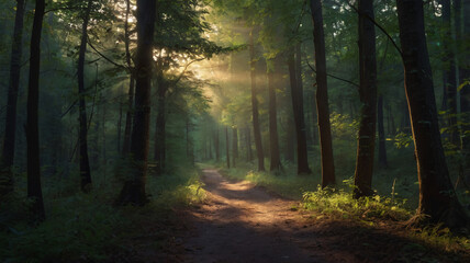 Naklejka premium Forest Path