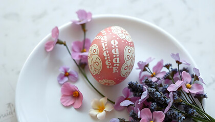 Obraz premium Easter Egg Elegance, Fantastically Pastel Food Art, Supperrealistic Easter Delight