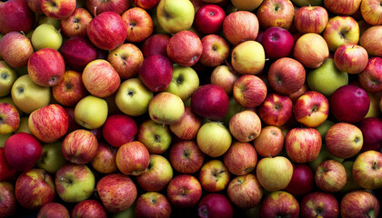 a lot of apples spread all over the screen