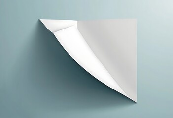 White Paper Mockup Displaying a Trifold Design