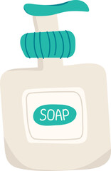 Obraz premium Hand drawing Illustration liquid soap bottle