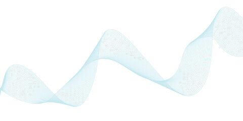 Abstract vector background with blue wavy lines. Blue wave background. Blue lines vector illustration. Curved wave. Abstract wave element.	