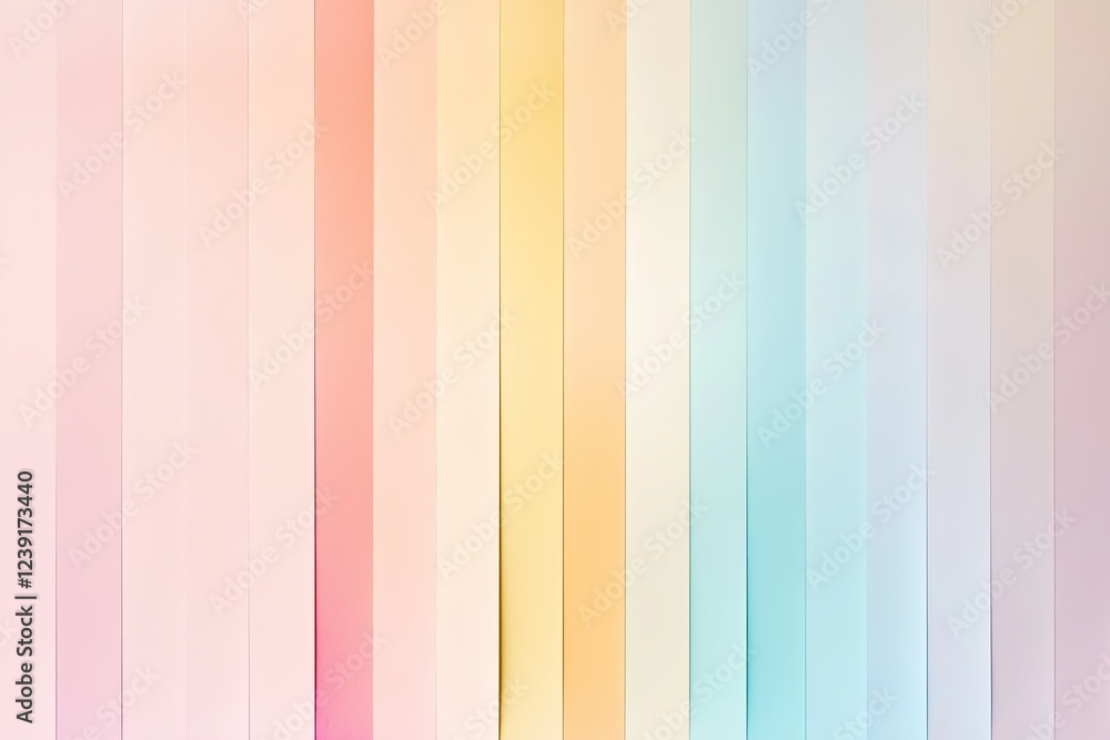 Poster A series of minimalist pastel color gradients transitioning smoothly