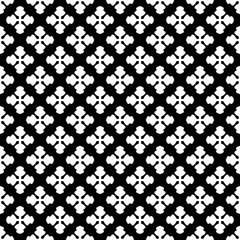 Black and white seamless abstract pattern. Background and backdrop. Grayscale ornamental design.