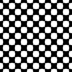 Black and white seamless abstract pattern. Background and backdrop. Grayscale ornamental design.