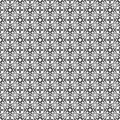 Black and white seamless abstract pattern. Background and backdrop. Grayscale ornamental design.