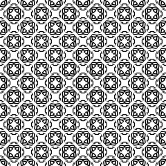 Black and white seamless abstract pattern. Background and backdrop. Grayscale ornamental design.