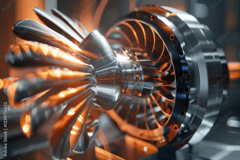 Poster advanced 3d printing of metallic turbine components with precision laser technology