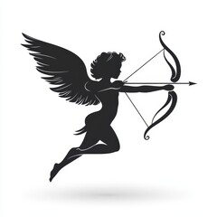 Fototapeta premium cupid with bow and arrow