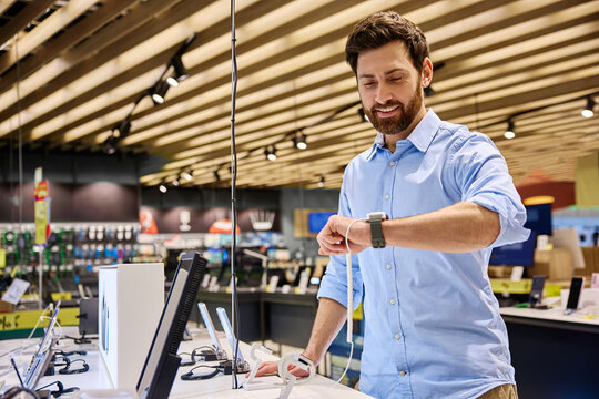 The modern technology shopping experience found in an electronics store is truly unique