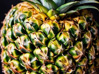 Obraz premium Fresh Ripe Pineapple Slices Perfect for Healthy Eating and Tropical Desserts