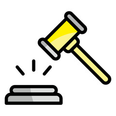 Gavel Icon Element For Design