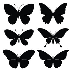 Butterflies silhouette