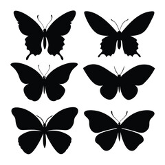 Butterflies silhouette