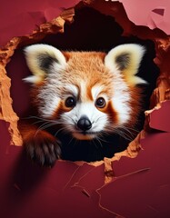 Obraz premium Roter Pandabär