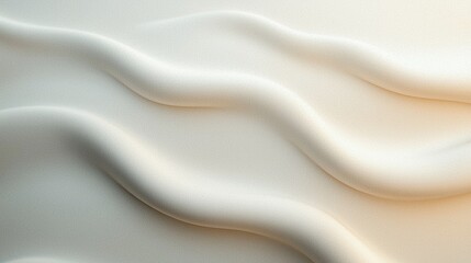 Fototapeta premium Abstract minimalist soft creamy wave pattern on textured surface