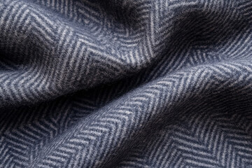 Obraz premium Close-up view of intricate herringbone texture showcasing rich details and patterns in fabric design