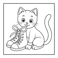 Cat coloring pages