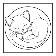 Cat coloring pages