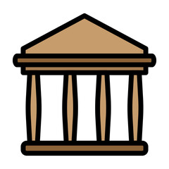 Bank Vector Filled Icon Design