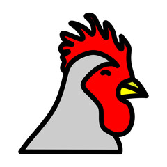 Hen Vector Filled Icon Design