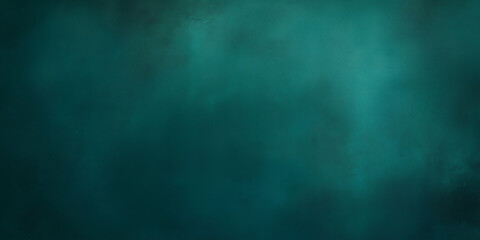 Fototapeta premium Abstract Teal and Dark Green Grunge Background Texture