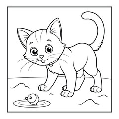 Cat coloring pages