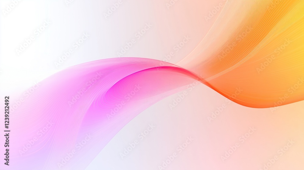 Poster abstract line and blur colors background. radiant light arcs in ethereal abstract shapes. flowing cu
