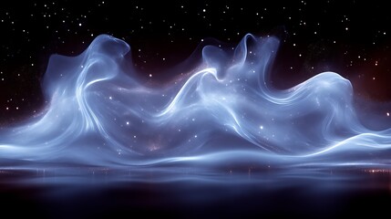 Celestial Waves of Light and Stardust Dance Across the Night Sky