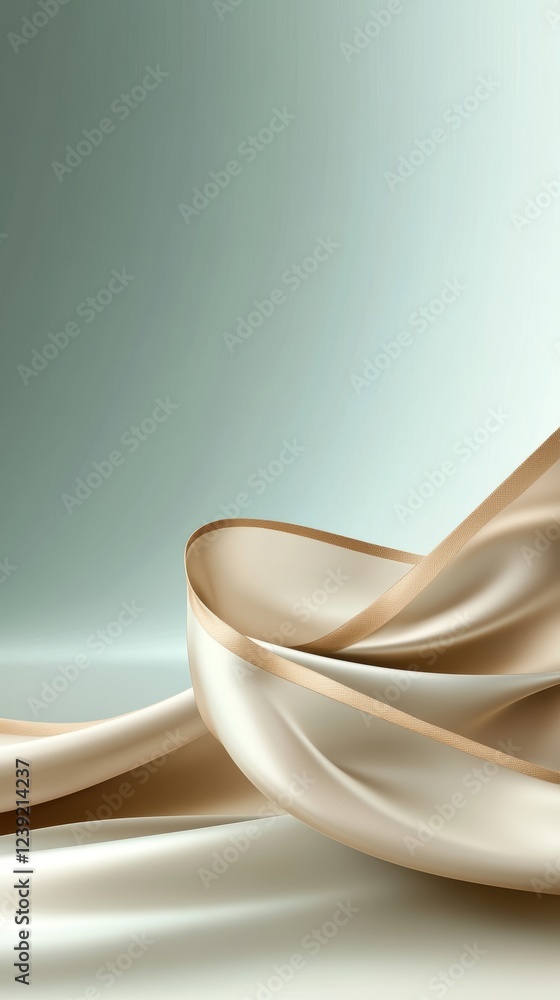 Aufkleber designers can explore creative chaos with textured waves of fabric in a minimalist setting featuring