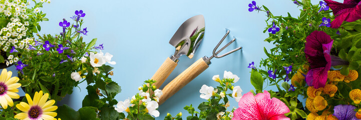 Spring decoration of a home balcony