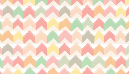 Pastel chevron pattern in soft watercolor style