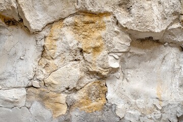 Fototapeta premium Close-Up Detail of Natural Flagstone Wall Texture - Beige Rock and Masonry Elements