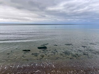 stormy sky over the sea