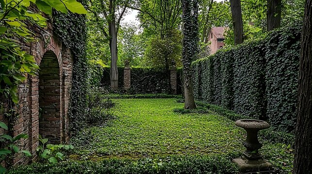 A rolling hill covered in lush green grass with a few tall trees scattered throughout - Powered by Adobe