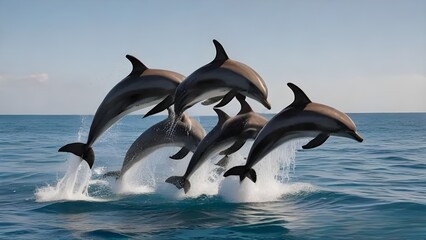 dolphin jumping out of water