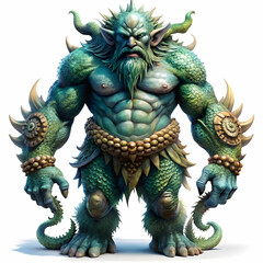 Fototapeta premium sea giant on white background