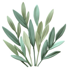 Obraz premium PNG Garden grass leaves leaf art.