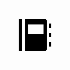 hard cover book icon sign vector