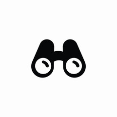 isolated binoculars icon sign vector