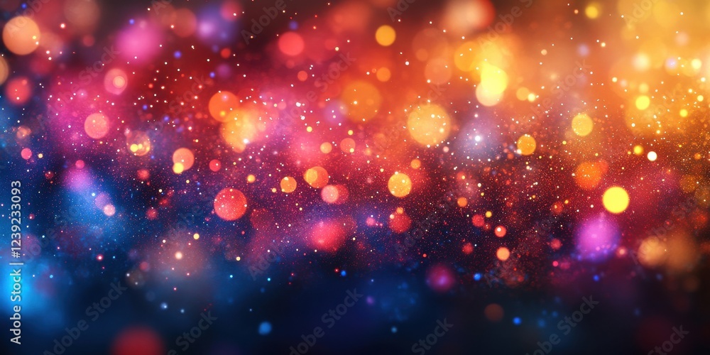 Aufkleber colorful abstract background with bokeh effect and bright lights in a stunning blend of colors for c