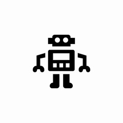 robot  assistant icon sign vector