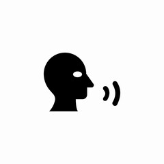 speech voice icon sign vector