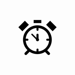wake up alarm icon sign vector