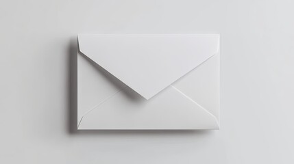 White paper card wedding invitation mockup on white background