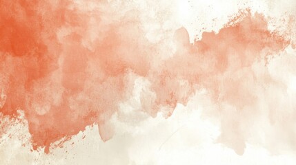 Fototapeta premium Abstract Orange Watercolor Wash Texture