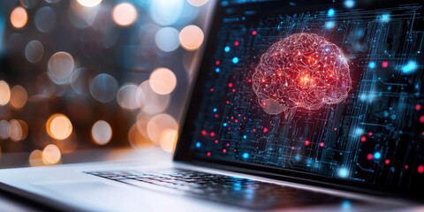 Personalized learning experience with AI tutors, students focused on tailored online courses in a bright space