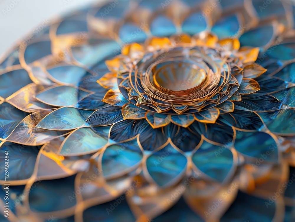 Poster mesmerizing mandala design showcase digital art gallery gigapixel artwork vibrant colors and pattern