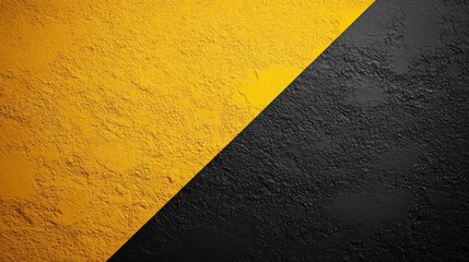 Abstract Yellow and Black Diagonal Texture Background